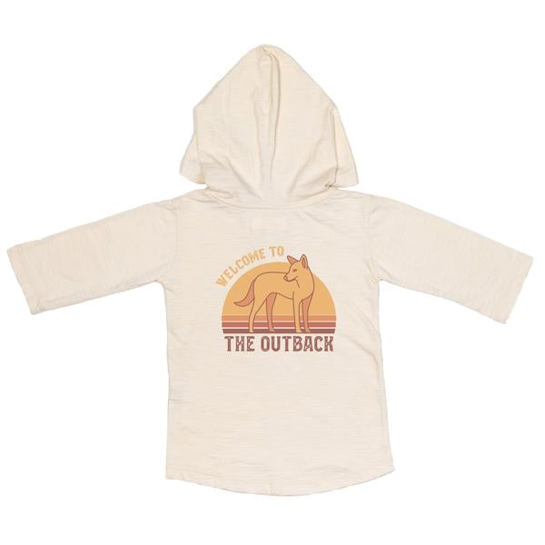 
                  
                    THE OUTBACK HOODED 3/4 SLEEVE TEE
                  
                