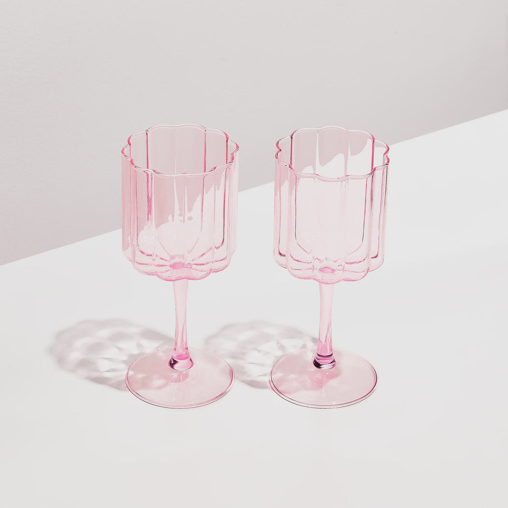 
                  
                    TWO x WAVE WINE GLASSES
                  
                